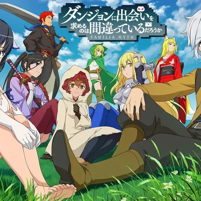 Ilustração do anime danmachi
